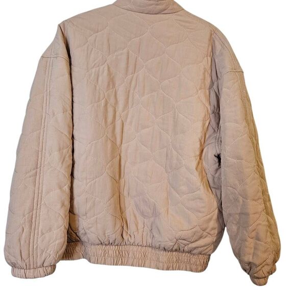 Dress Forum quilted jacket, beige, oversized.  Size M. - Picture 3 of 6